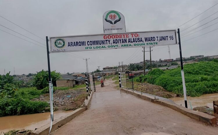  COMMISSIONING AND LAUNCHING OF ARAROMI COMMUNITY, ADIYAN ALAUSA, WARD 7 BRIDGE