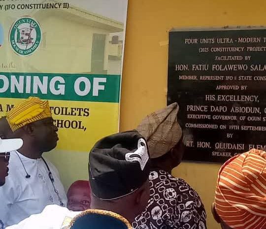  Flash Update: Hon. Salami Hands Over Toilet and Borehole Project to African Church Primary School, Agbado