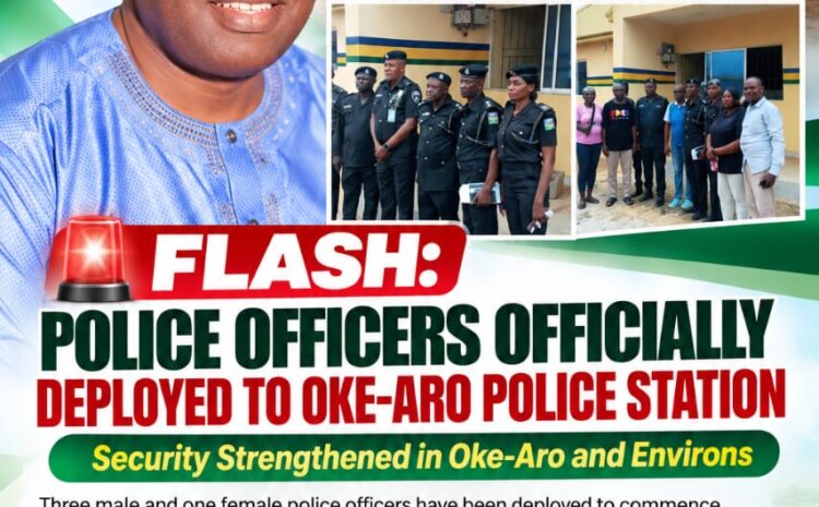  FLASH: Police Officers Officially Deployed to Okearo Police Station